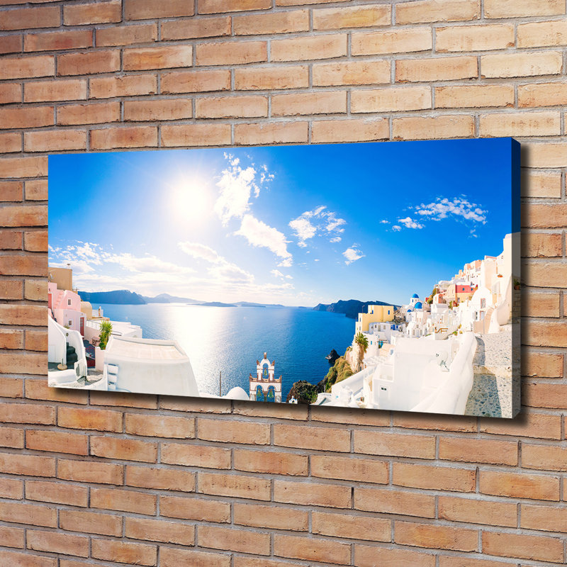 Santorini Greece - Wrapped Canvas Print