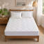 Cooling Waterproof Mattress Pad with Deep Pocket Fitted Skirt Polyline Quilt-125195144