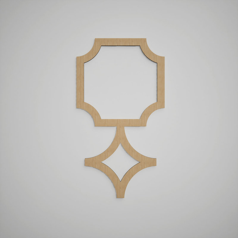 Panneaux muraux décoratifs en bois Anderson, grand, l 42 3/8 po x H 23 3/8 po x T 3/8 po, chêne blanc Anderson