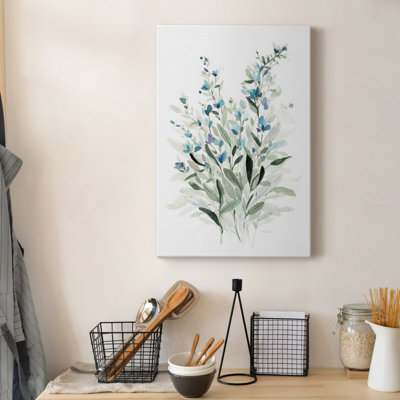Delicate Blue Botanical I - peinture sur toile tendue