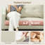 2 Seater Sofa, Upholstered Loveseat with Button Tufted, Cream-525953674