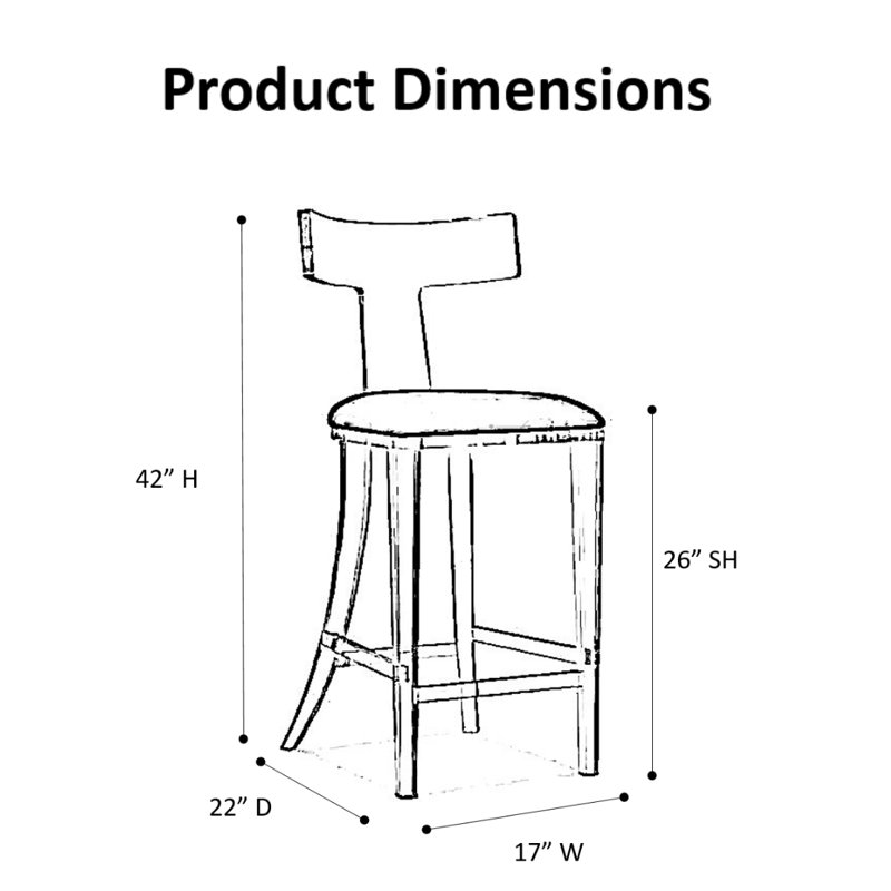 Aqua Counter Stool, 2