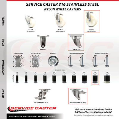 Swivel Stem Caster