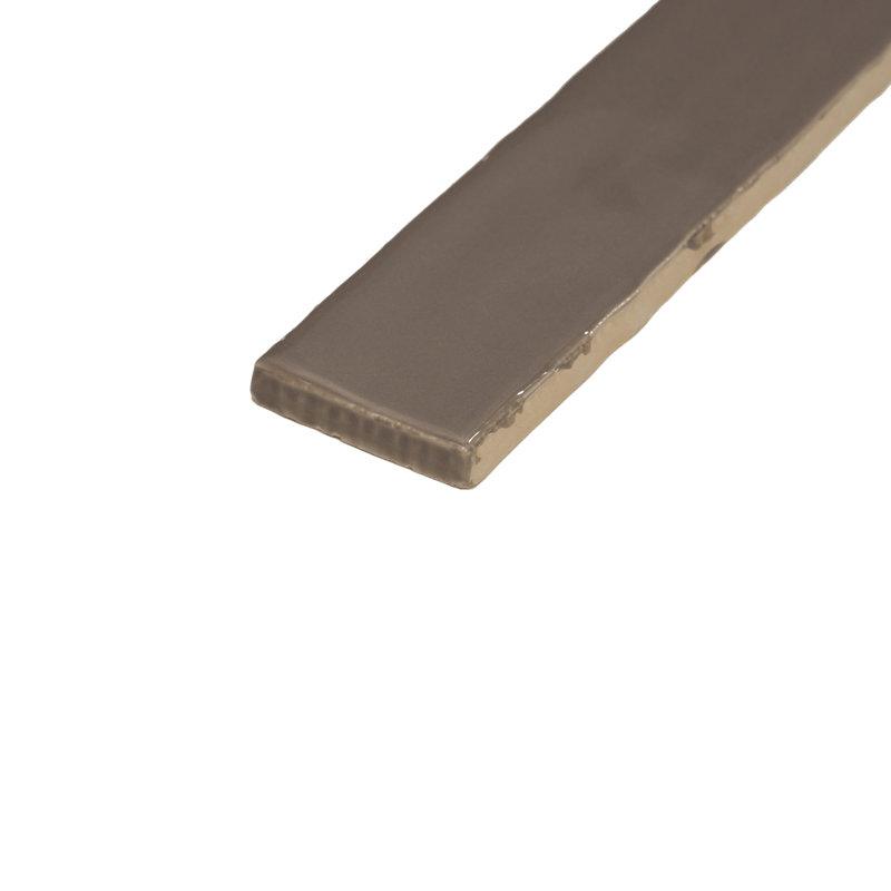 Vernici 2" x 10" Italian Glossy Subway Wall Tile, Brown