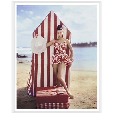 Louise Dahl-Wolfe " Model In Front Of Tent " by Louise Dahl-Wolfe