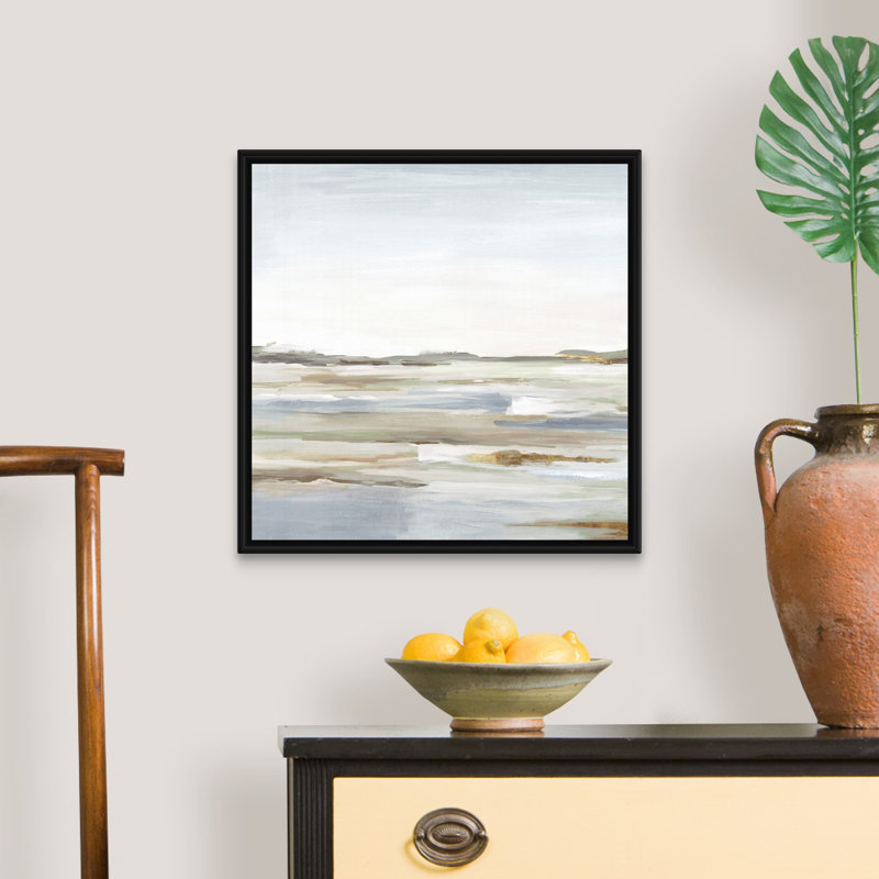«Vastness II» par Eva Watts - reproduction d'art, H 22 po x l 22 po, Toile avec cadre photo, Noir