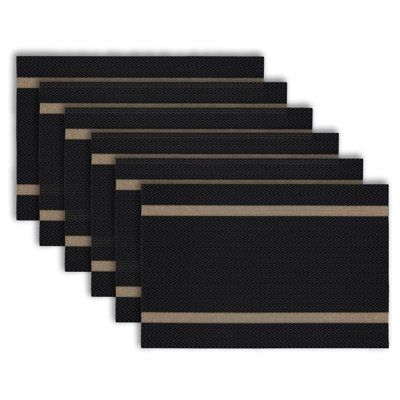 Zulmira Vinyl Striped Rectangle Placemat