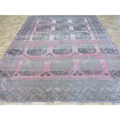 Tapis bokara turc rétro noué à la main 6 pi 8 po x 8 pi 5 po 9E8C4E7B6BB344ECA1B540E5195D4717