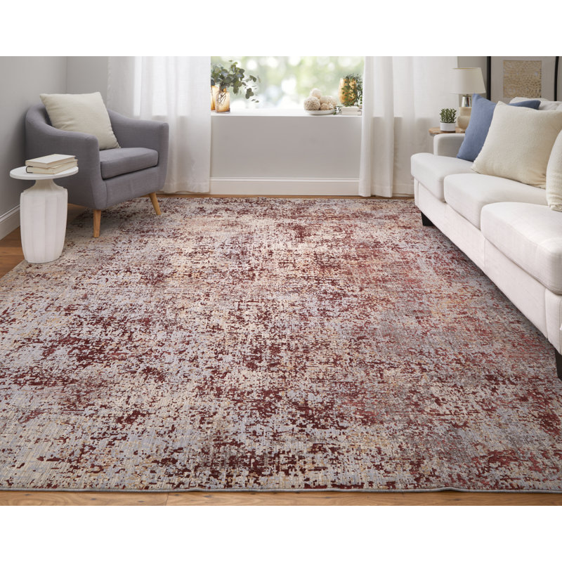 Rhun Abstract Indoor Rug, Rectangle 6'7" x 9'6"