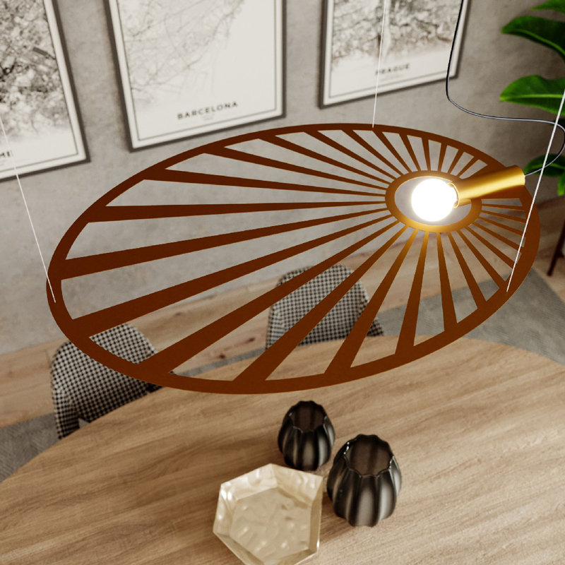 Alissone 1 - Light Geometric Pendant, Gold