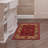 Ottomanson Non-Slip Oriental Area Rug for Kitchen, Bathroom, Entryway Rug, Red 