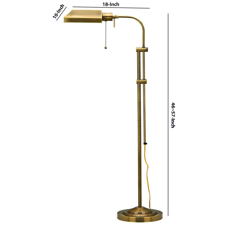 46'' Gold Task Floor Lamp