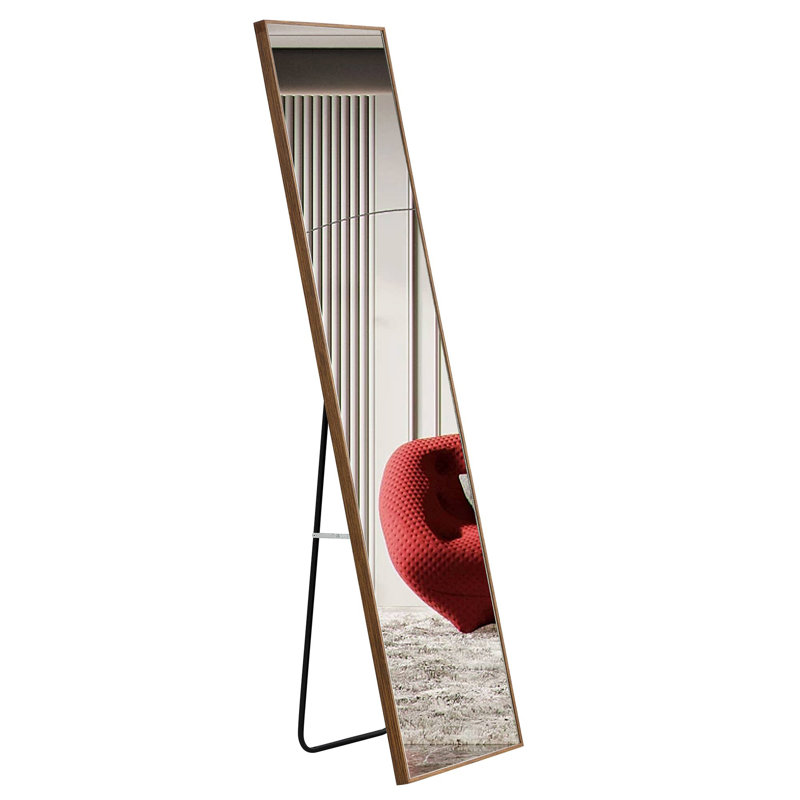 Stylish Full-Body Solid Wood Frame Mirror For Home Enhancement