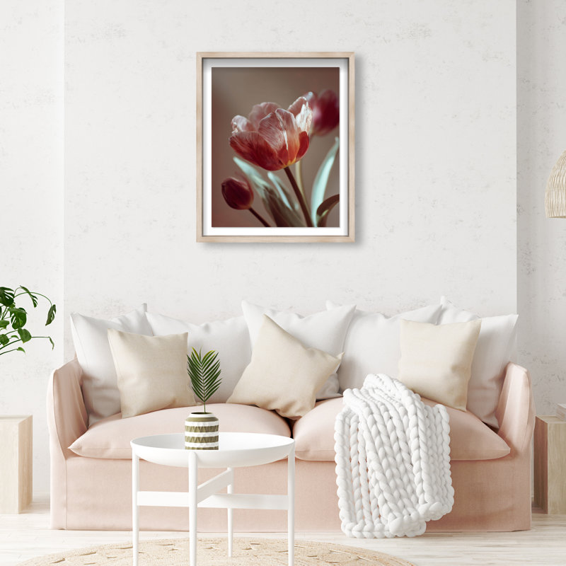 Muse of Spring Framed Graphic Art, 37.5"H x 31.5"W, Natural Oak Shadowbox
