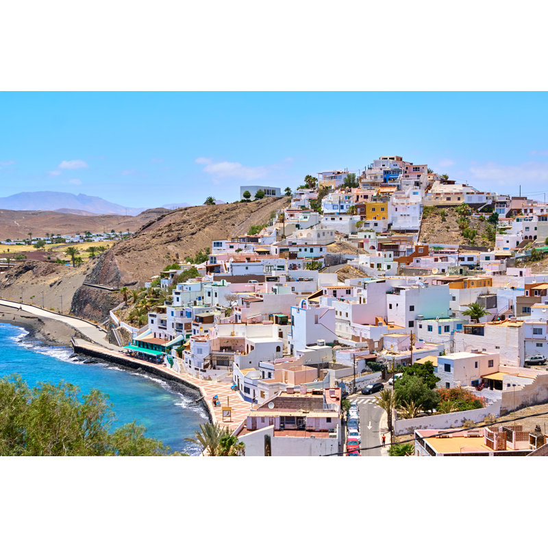 Multicolor Houses In Fuerteventura by Imv - Wrapped Canvas Print, 20cm H x 30cm W x 3.8cm D