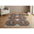 Hand-Knotted Midnight Blue & Brown Wool Area Rug 6' x 9' ft– Bold Southwestern Diamond Geometric Design