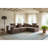 Modular Sectional For Living Room, Full-Foam Build, Textured Brown Upholstery, Compact Compressed Package, Simple Assembly, Overall 111"X74"X24", 37" Module Size-Brown-1535935948