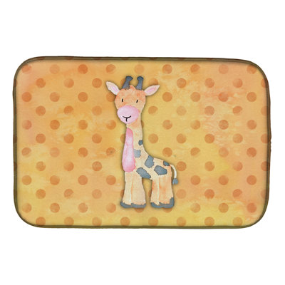 Tapis de séchage en aquarelle polkadot griaffe