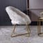 Fauteuil d'appoint basique en fausse fourrure
