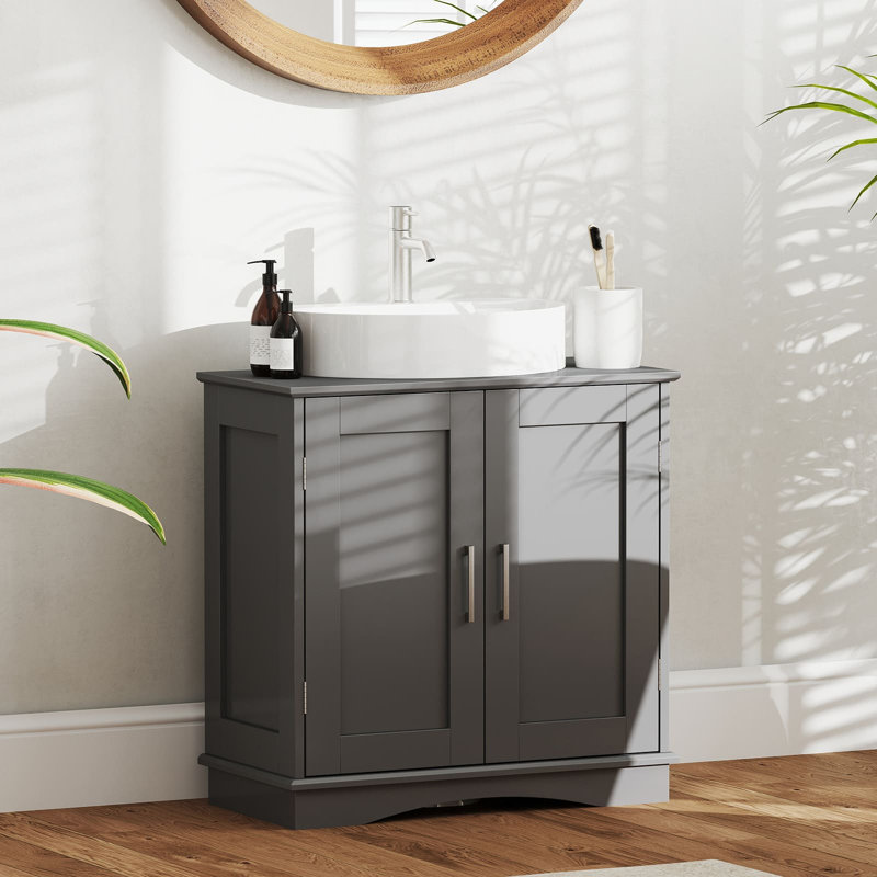 Bathroom Vanity Base Only, Grey