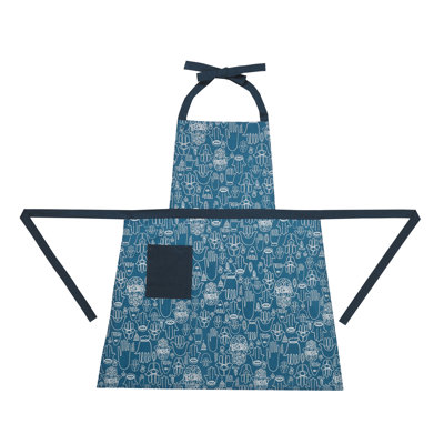 Hamsa Cotton Kitchen Apron by Jungalow