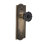 Meadows Plate with Crystal Black Door Knob