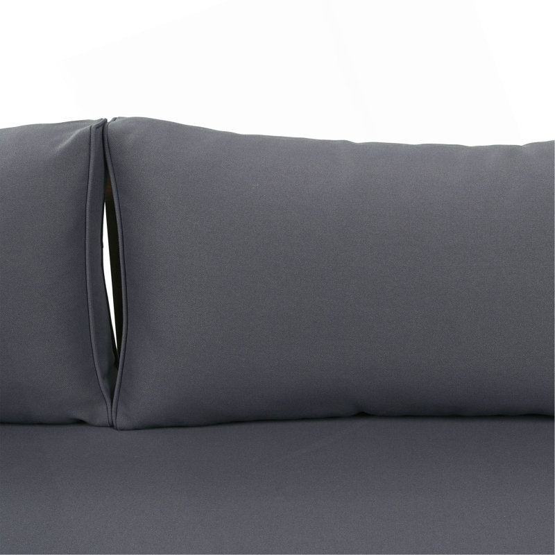 Lit de jour CLAREMONT 3 SEATER, Gris, Teck