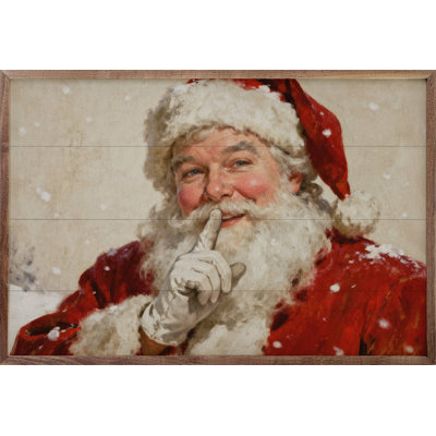 Santa Portrait With Snow