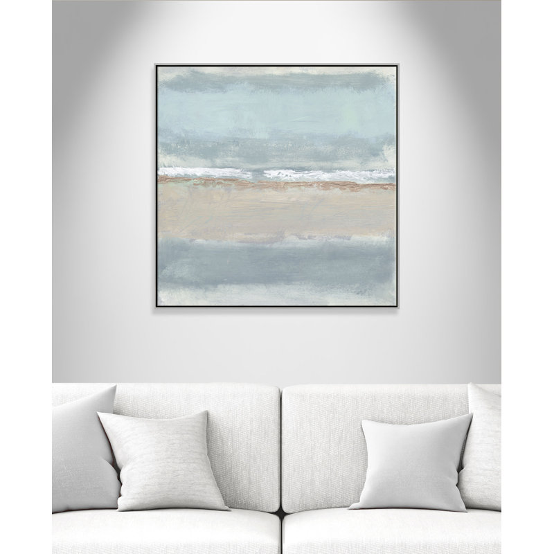 Dandelion " Serenity 1 " by Filippo Ioco Painting Print, Silver , 45" H x 45" W x 2" D