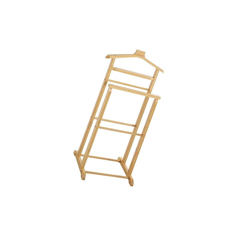 Scandinavian Bamboo Blanket Ladder Brown