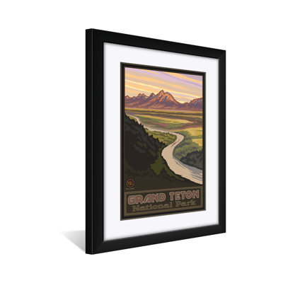 Grand Teton National Park Snake River Overlook Professionally Framed & Matted Art Print - by Paul A. Lanquist