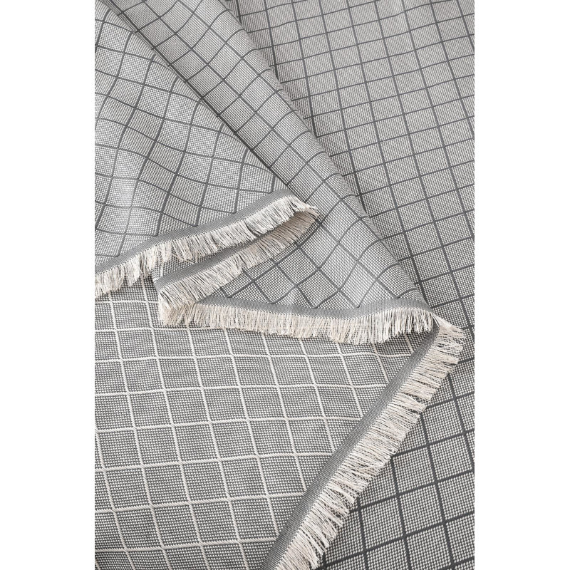 Luxueuse couverture à double piqué 100% coton, 82,7 po x 90,6 po | Lavable en machine à 30-40 ° C | Couleur gris doux, parfait pour se détendre sur les canapés ou les lits, idéal pour toutes les saisons et la décoration intérieure