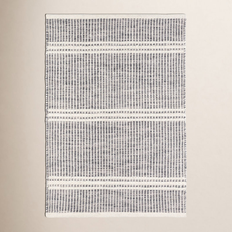 Malta Handwoven Wool Rug, Rectangle 7'6" x 9'6", Gray