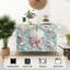 Buffet Buffet avec rangement Seashell Floral Composition Rose Bow Bleu clair avec 2 portes pour le salon et la cuisine