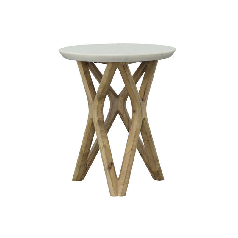 Marble Top End Table