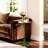 Acrylic End Table With Round Top And Trestle Base， Modern Accent Table For Living Rooms-1414026829