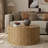 31.5" Round Solid Wood Lift Coffee Table With Storage-1469895798