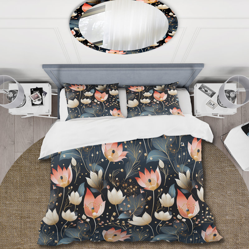 Ensemble de housse de couette Moroccan Influence Floral Ethereal Garden III - Floral