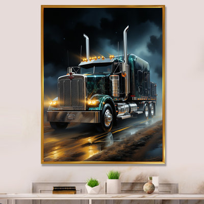 Semi-remorque de minuit - art mural camion