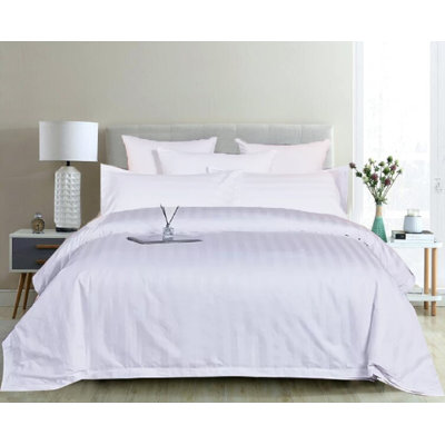 Bottomley Microfiber Satin Stripe Duvet Cover Set