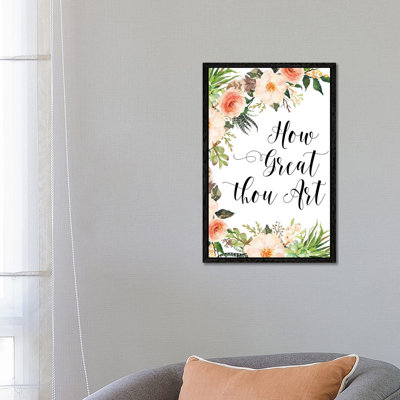 How Great Thou - Print on Canvas