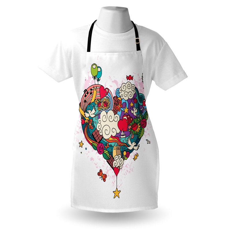 No Pattern Bib Apron