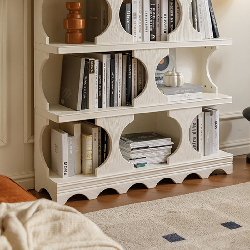 Bibliothèque romantique de style français, (3 tablettes) H 47,24 po x l 47,24 po x P 12,4 po