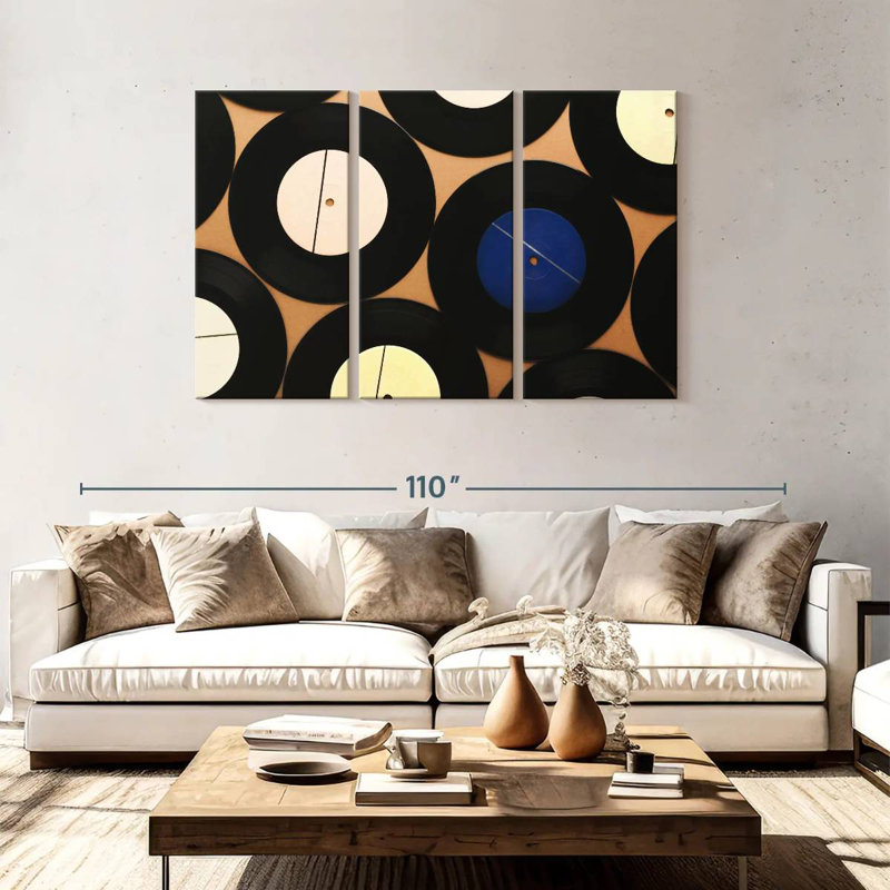 Abarca Vinyl Record Collection, 48" H x 74" W