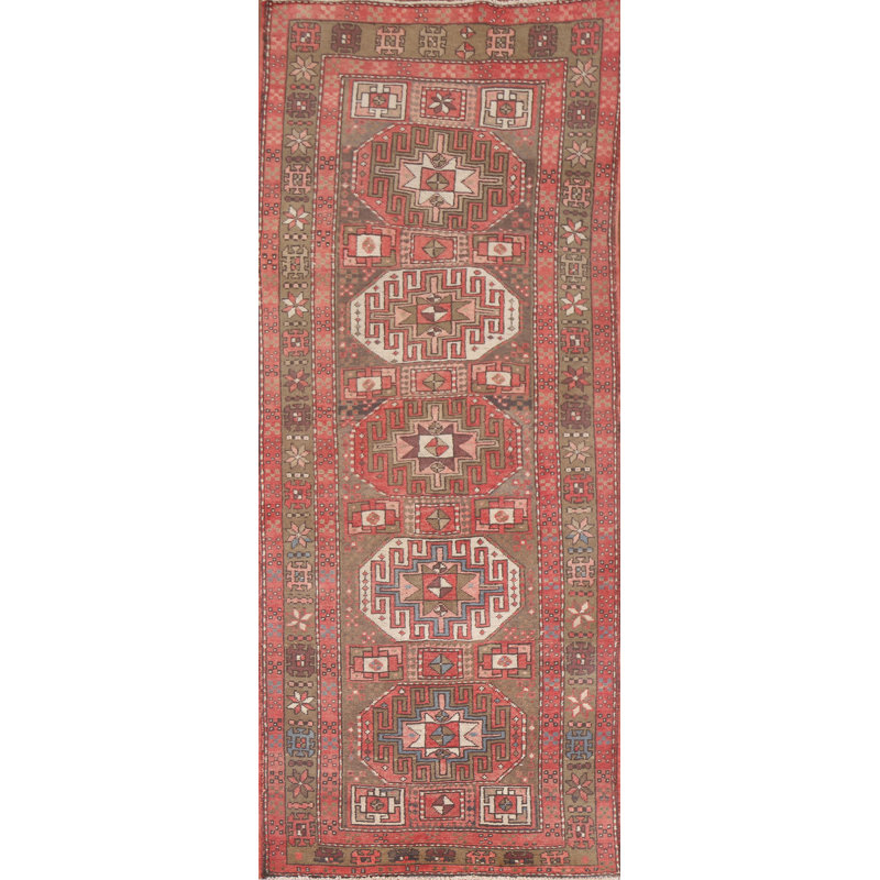 Tapis de couloir géométrique 4 x 10