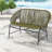 Spacious Patio Sofas, Pe Rattan Iron Frame, Modern Porch Balcony