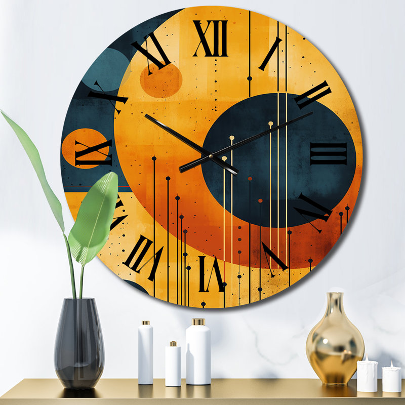 Horloge murale Mid-Century, Moyenne