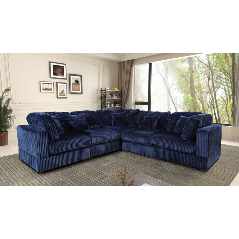 Canapé modulaire 5 pièces avec 5 coussins