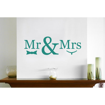 Mr Mrs Wall Sticker