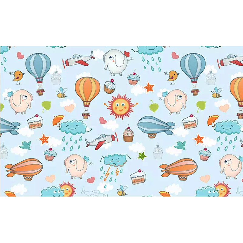 Papier peint texturé amovible pour enfants, l 55 po x L 35 po